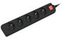 Разклонител Lanberg power strip 1.5m, 5 sockets, french with circuit breaker quality-grade copper cable, black