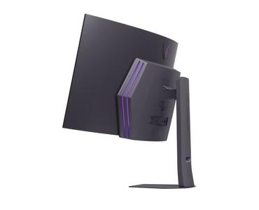 Монитор LG 45GX90SA-B, 44.5', OLED UltraGear 21:9 Curved Smart, 0.03 ms, WQHD (3440x1440), 240Hz, HDR 400, 1500000:1, 250 cd/m2, DCI-P3 98.5%, VRR, Free-sync, G-Sync, USB-C, PD 65W, HDMI, DP, PBP, Speakers 7W x2, Bluetooth, LG Switch, Height, Swivel, Tilt