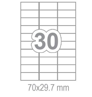 Самозалепващи етикети 70x29.7 30 бр.