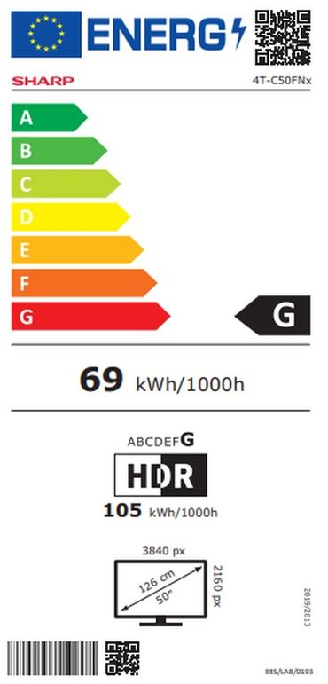 Телевизор Sharp 50FN2EA, 50' LED  Android TV, 4K Ultra HD 3840x2160 Frameless, 1 000 000:1, DVB-T/T2/C/S/S2, Active Motion 800, HARMAN/KARDON, HDR10, Dolby Digital, Dolby Vision, DTS:X, Google Assistant, Chromecast Built-in, 2xHDMI 2.1, SD card reader, 3.