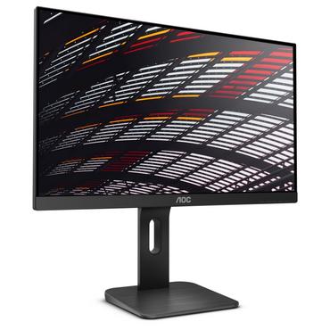 Монитор AOC 24P1, 23.8' Wide IPS LED, 5 ms, 1000:1, 50M:1 DCR, 250 cd/m2, FHD 1920x1080@60Hz, FlickerFree, Low Blue Light, Pivot, Heigh Adjust, USB, D-Sub, DVI, HDMI, DP, Headphone Out, Speakers, Black