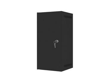 Комуникационен шкаф Lanberg rack cabinet 10' wall-mount 12U/280x310 for self-assembly with metal door black (flat pack)