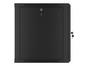 Комуникационен шкаф Lanberg rack cabinet 19' wall-mount 12U/600x600 for self-assembly with metal door black (flat pack)