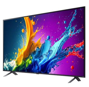 Телевизор LG 43QNED80T3A, 43' 4K QNED HDR Smart TV, 3840x2160, DVB-T2/C/S2, Alpha 5 AI 4K Gen7, HDR 10 PRO, webOS 24 ThinQ, 4K Upscaling, WiFi 5, Voice Controll, Bluetooth 5.1, AirPlay 2, LAN, CI, HDMI, SPDIF, 2 pole Stand , Titan