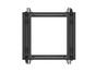 Комуникационен шкаф Lanberg open rack 19' 15U 600x600-1100 adjustable black