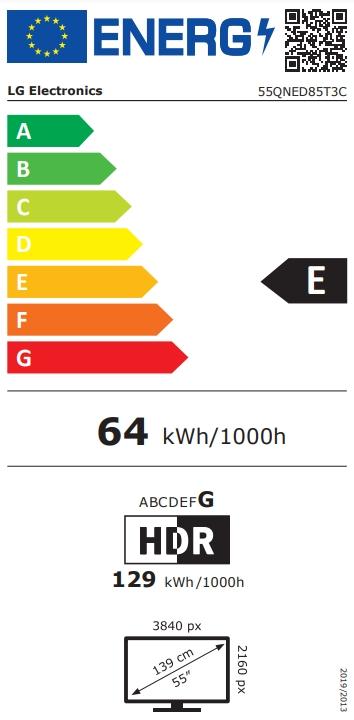 Телевизор LG 55QNED85T3C, 55' 4K QNED HDR Smart TV, 100Hz, 3840x2160, DVB-T2/C/S2, a8 AI Processor 4K, HDR 10 PRO, webOS 24 ThinQ, FreeSync Compatible, VRR, Multi View, 4K Upscaling, WiFi 5, Voice Control, Bluetooth 5.1, AirPlay 2, LAN, CI, HDMI, SPDIF, 2