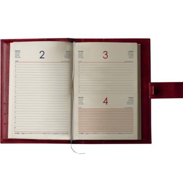 Календар бележник КИНГ в кутия- отворе, с датирани страници, жълт офсет