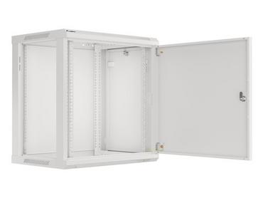 Комуникационен шкаф Lanberg rack cabinet 19' wall-mount 12U/600x450 for self-assembly with metal door grey (flat pack)