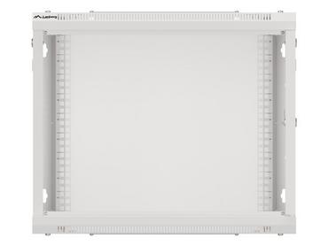Комуникационен шкаф Lanberg rack cabinet 19' wall-mount 9U/600x600 for self-assembly with metal door grey (flat pack)