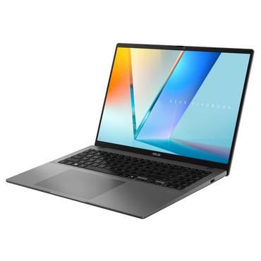 Лаптоп Asus Vivobook S S3607CA-RP036,INTEL ARL H Core Ultra 7 255H 2.0 GHz (24MB Cache, up to 5.1 GHz, 16 cores, 16 Threads); Intel AI Boost NPU, 16.' OLED WUXGA(WU) (1920X1200)16:10,LPDDR5 16GB ( on BD),1TB SSD G4,Backlit Num-key, No OS, Matte Gray+Backp