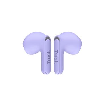 Слушалки TRUST Yavi Bluetooth ENC Earphones Purple