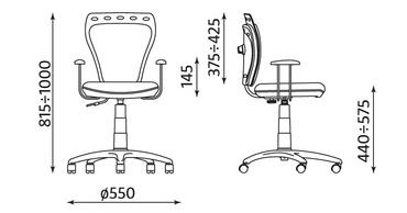 Детски стол Princess- размери