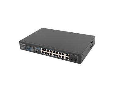 Комутатор Lanberg switch 16x 100mb poe+/2x 1GB/1x sfp rack 19' unmanaged gigabit ethernet 250w