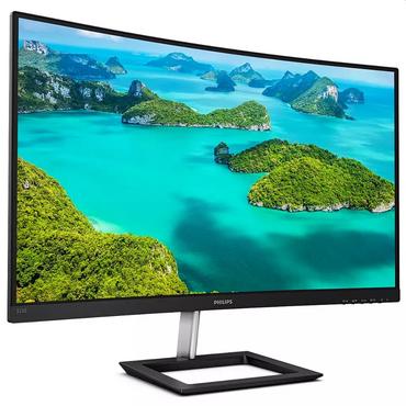 Монитор Philips 325E1C/00, 31.5', Curved 1500R, VA, WLED, 2560x1440@75Hz, 4ms GTG, 250cd/m2, 3000:1, Mega Infinity DCR, FreeSync/Adaptive Sync, FlickerFree, Low Blue Mode, Tilt, D-SUB, HDMI, DP