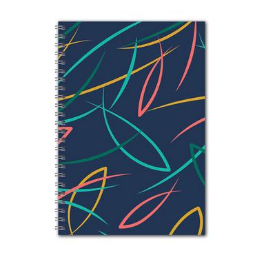 Комплект бележници със спирала DESIGNS-син