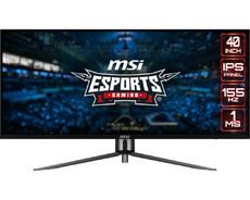 Монитор MSI MAG401QR, 40', 155Hz, 3440x1440 (UWQHD), IPS, Flat, 21:9, VESA DisplayHDR 400, Adaptive Sync, KVM, Gaming Intelligence APP, Night Vision, 2x HDMI, DP, 1 x Type-C (DP alt. with PD 65W), 2 x USB 2.0 Type-A, Tilt, PIP and PBP, VESA 100, Black, 10