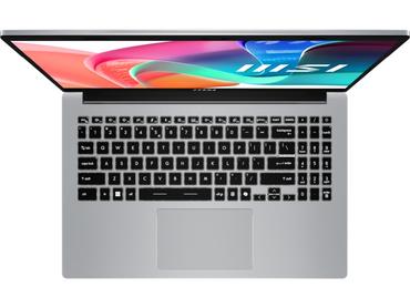 Лаптоп MSI Modern 15 F13MG, i5-1334U (10C/12T, up to 4.60 GHz, 12 MB) , 15.6' FHD (1920x1080), IPS-Level, Iris Xe Graphics, 16GB DDR4 2x8 (3200MHz), 512GB PCIe Gen4x4 SSD, Intel Wi-Fi 6E, BT v5.3, Backlit KBD White, Copilot Key, 3 cell, Platinum Gray, NO 