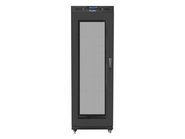 Комуникационен шкаф Lanberg rack cabinet 19' free-standing 37U / 600x800 self-assembly flat pack with mesh door LCD, black