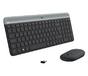 Комплект Logitech Slim Wireless Keyboard and Mouse Combo MK470 - GRAPHITE