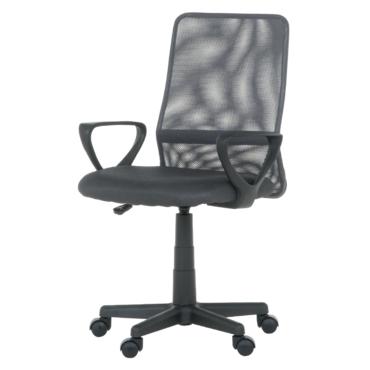 Работен стол НАДЯ- сив цвят, сниман отстрани