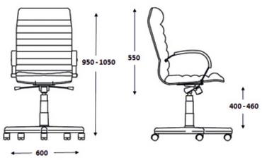 Работен стол БУУСТЪР- размери