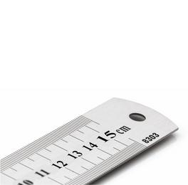 Линия метална 15 см- снимка отблизо, 15 см