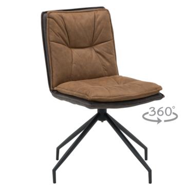 Трапезен стол АРОН- кафяв цвят