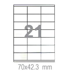Самозалепващи етикети 70х42.3 21 бр.