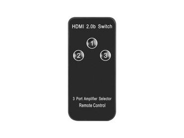 Адаптер Lanberg Video Switch 3x HDMI + Micro USB port + Remote Controller, black
