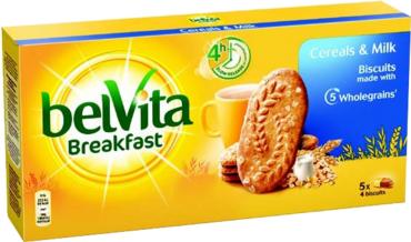 Бисквити BelVita 250гр., 20 бр./оп.