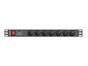 Филтър Lanberg power distribution unit (PDU) 19'1U 10A 7 SOCKETS 2M, black