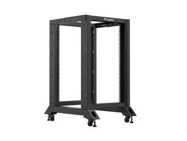 Комуникационен шкаф Lanberg open rack 19' 18U 600x800 black