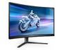 Монитор Philips Evnia 27M2C5500W, 27' Curved 1000R, Fast VA, WLED, 2560x1440@240Hz, 1ms GtG, 0.5ms MPRT, 400cd m/2, 3000:1, Mega Infinity DCR, Adaptive Sync, FlickerFree, LowBlue Mode, Tilt, Height Adjust, Swivel, 2xHDMI, 2xDP, USB hub