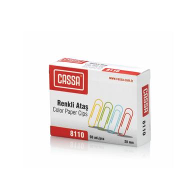 Кламери цветни 28 мм 50 бр