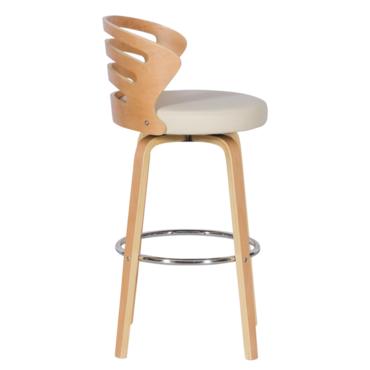 Бар стол АЛИС- дърво с еко кожа