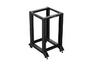 Комуникационен шкаф Lanberg open rack 19' 18U 600x800 black