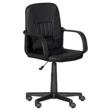 Работен стол МИНА- сниман отстрани, черен цвят