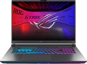 Лаптоп Asus Strix G18 G815LP-S9039,Intel Ultra 9 275HX 2.7 GHz (36MB Cache, up to 5.4 GHz, 24 cores),18'(2560x1600),16:10 Bend+500nits,240Hz,DDR5 32GB (16GB DDR5-5600 SO-DIMM*2), 1TB, RTX 5070 8GB GDDR6,Wi-Fi 7 ,Backlit Chiclet Keyboard 1-Zone RGB, Eclips