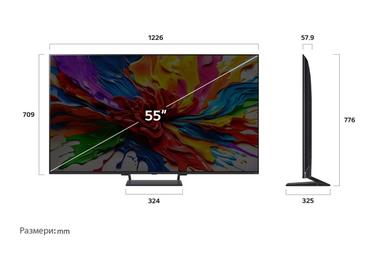 Телевизор LG 55QNED93A6A, 55' 4K HDR Smart QNED TV MiniLED, 3840x2160, 120Hz Native (VRR 165Hz), DVB-T2/C/S2, AI Alpha 8, HDR 10 PRO, webOS 24, ThinQ AI, WiFi, FreeSync Compatible, VRR, AI Upscaling, Google Cast, Virtual 9.1.2 Up-mix, Bluetooth, Hdmi, Mul