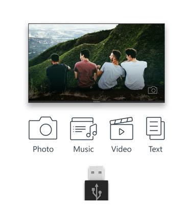Телевизор Thomson 32'HD Easy TV; 1366 x 768 (HD), DLED, 60 Hz, DVB-T/T2/C/S/S2,HDMI 3 (1.4), USB 2 (2.0), S/PDIF 1x coaxial, AV IN, Hotel mode, Side Feet, Black