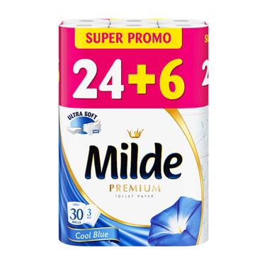 Тоалетна хартия Milde 24+6 бр. 