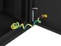 Комуникационен шкаф Lanberg rack cabinet 19' wall-mount 6U+3u/540x200 low-profile black (assembled)