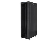 Комуникационен шкаф Lanberg rack cabinet 19' free-standing 47U/800x1200 (flat pack) with glass door lcd black v2