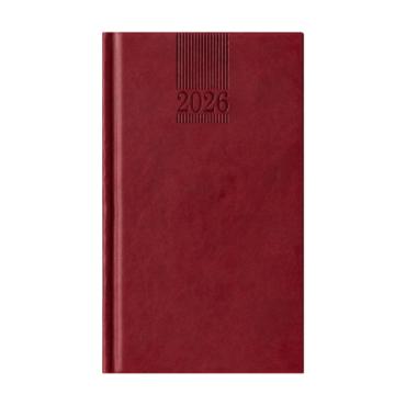 Календар - бележник ПОЛО джобен-цвят бордо