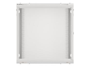 Комуникационен шкаф Lanberg rack cabinet 19' wall-mount 12U/600x450 for self-assembly with metal door grey (flat pack)