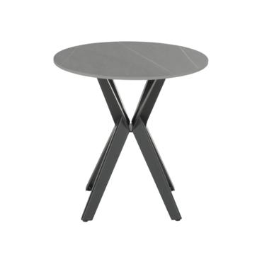 Холна маса ДЕБНО- сив плот, черни крака