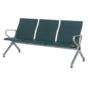 Посетителска пейка BTL 40- снимка отстрани, зелена