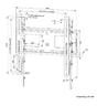 Стойка Neomounts Level-750 Wall Mount (XL, 125 kg, tiltable, tilt guard, connectable, VESA 400x400)