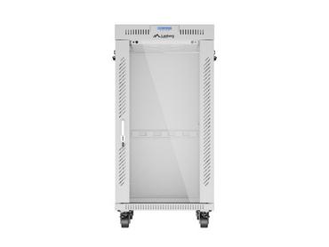 Комуникационен шкаф Lanberg rack cabinet 19' free-standing 22U/600x800 (flat pack) with glass door lcd grey v2