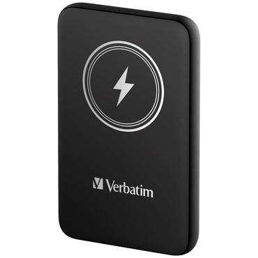 Външна батерия Verbatim MCP-10BK Power Pack 10000 mAh with UBS-C® PD 20W / Magnetic Wireless Charging 15W Black